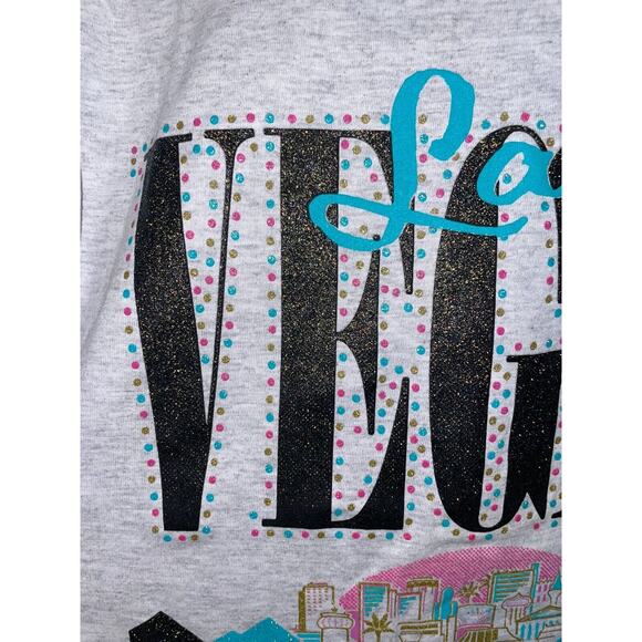 Vintage Las Vegas Shirt Signal Sports Tee 90s Neon Tourist Graphic Ringer Large - Picture 2 of 13